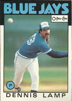 1986 O-Pee-Chee Baseball Cards 219     Dennis Lamp